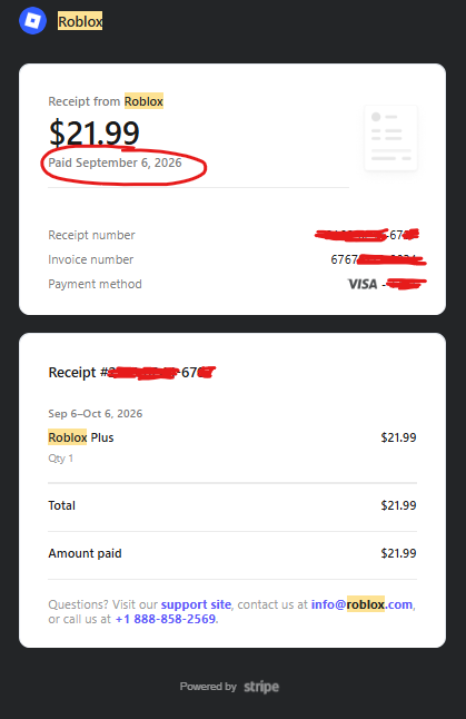 prekaution1's tweet photo. reminds me of when i spent $22 then got slimed the next day and lost 2.5m+ robux ($9.5k usd eval in devex) #robloxban https://t.co/C5V4tLRM09