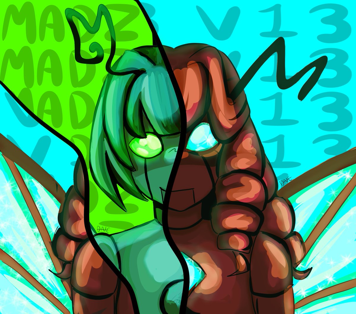 DAVEquestionmrk's tweet photo. I made this Not Quite Human fanart and I'm quite happy with it 🙂‍↕️
@madzvie https://t.co/bwsWB1uZ0d