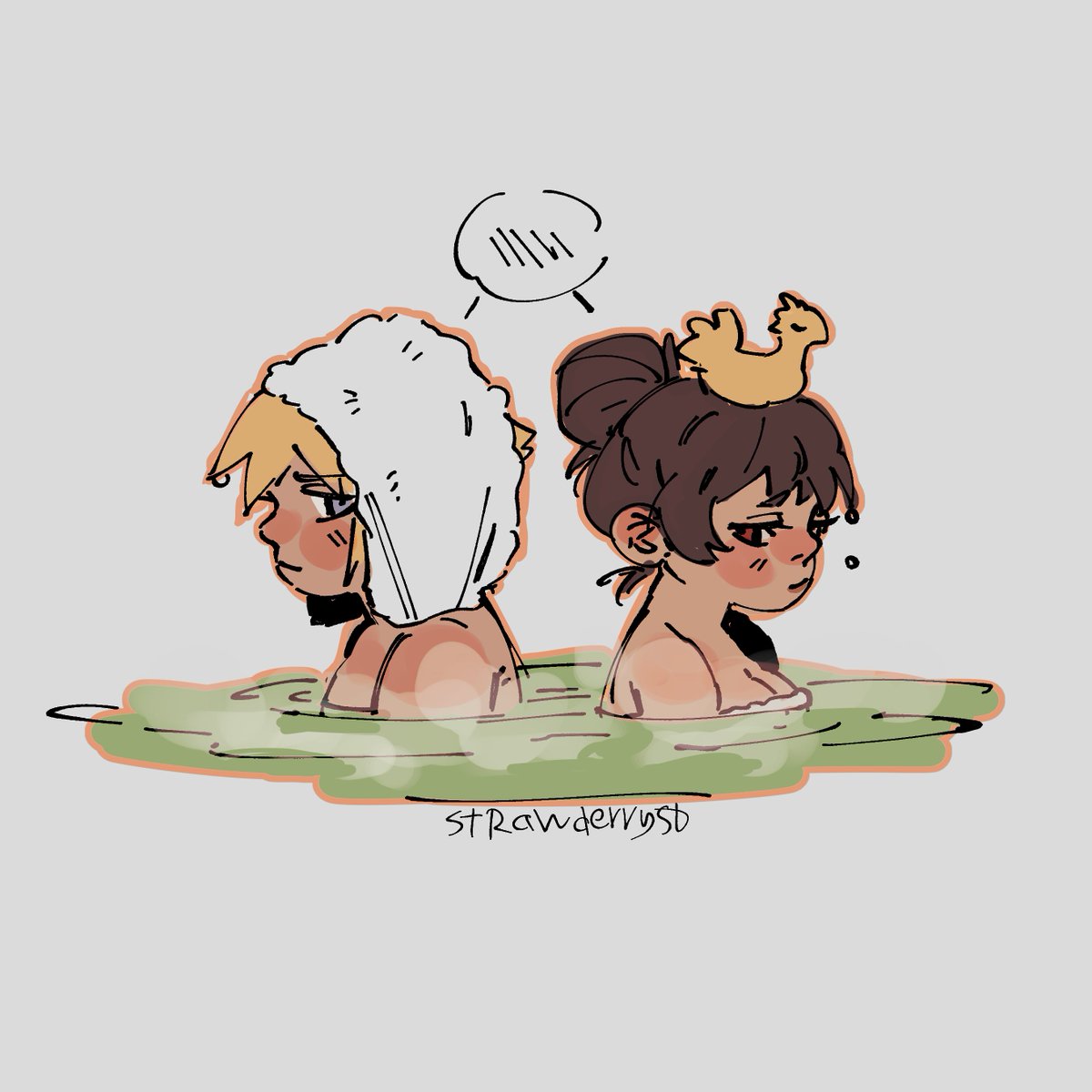 StrawderryST's tweet photo. They're hot, but not because of the hot springs https://t.co/Dpfg1wy3LA