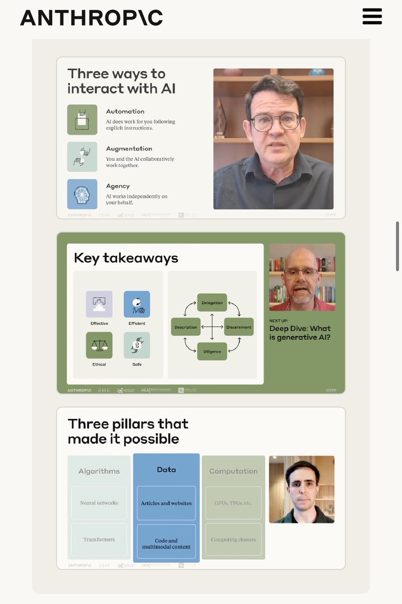 cattodata's tweet photo. [สาระเอไอ] เรียน AI ฟรีจาก Anthropic มี Certificate ด้วย (ไม่ต้องเขียนโค้ด ไม่จำเป็นต้องเป็นสาย IT) 🐱🎓

วันนี้มาแนะนำคอร์ส AI Fluency: Framework & Foundations 

เป็นคอร์สที่ Anthropic ร่วมพัฒนากับอาจารย์มหาวิทยาลัย สอนวิธีทำงานร่วมกับ AI ให้มีประสิทธิภาพ ไม่ใช่แค่สอนเขียน Prompt

สิ่งที่น่าสนใจคือหลักการ 4D Framework

- Delegation งานแบบไหนควรให้ AI ทำ งานแบบไหนควรทำเอง
- Description สั่งงาน AI ยังไงให้เข้าใจสิ่งที่เราต้องการ ทั้งผลลัพธ์และวิธีทำงาน
- Discernment ประเมินยังไงว่าคำตอบ AI ดีจริง ถูกต้อง หรือแค่ดูน่าเชื่อถือ
- Diligenceใช้ AI อย่างรับผิดชอบ ระวังเรื่องข้อมูลส่วนตัว ความปลอดภัย และจริยธรรม

ยกตัวอย่างง่าย ๆ เวลาให้ AI ช่วยวิเคราะห์ข้อมูล เราไม่ได้ต้องการแค่ Prompt ที่ดี แต่ต้องรู้ด้วยว่าควรให้ AI วิเคราะห์ส่วนไหน จะตรวจผลลัพธ์ยังไง และข้อมูลอะไรไม่ควรส่งเข้าไป

คอร์สนี้มี 14 บทเรียน วิดีโอรวมประมาณ 1 ชั่วโมง พร้อมเนื้อหาและแบบฝึกหัดเพิ่มเติม เรียนฟรี และมี Certificate of Completion เมื่อผ่านการประเมิน

ส่วนตัวคิดว่าเป็นพื้นฐานที่คนใช้ AI ทุกวันควรรู้ ไม่ว่าจะใช้ทำงาน เรียนหนังสือ หรือทำธุรกิจ เพราะใช้ได้กับ AI หลายเจ้า ไม่ได้จำกัดแค่ Claude

ลิงค์เรียนแปะในเม้นจ้า

#สาระเอไอ #cattodata #Anthropic #เรียนฟรี