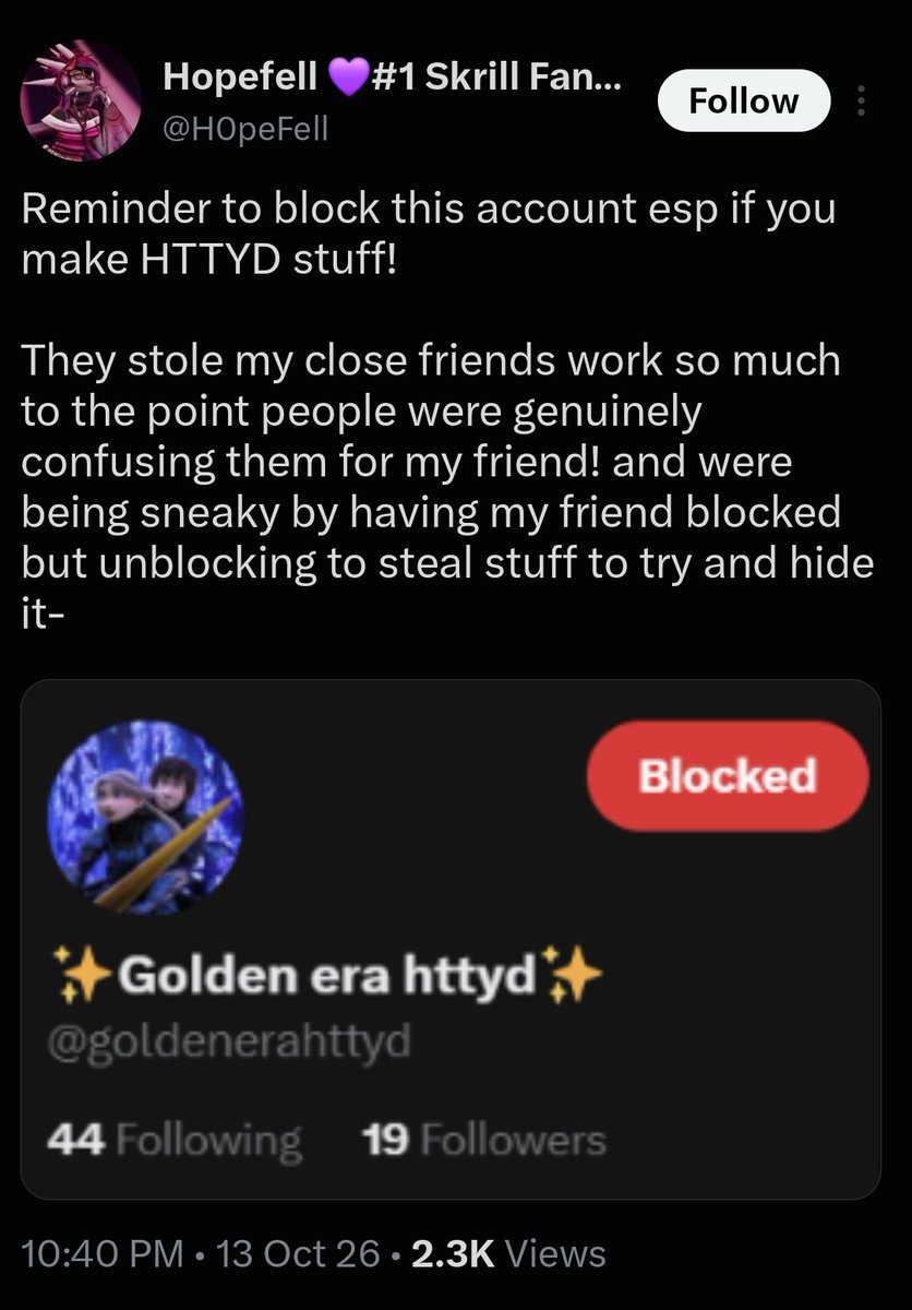 isucdicformoney's tweet photo. If ya'll respect your mental health you would BLOCK this weirdo. They accuse people with NO PROOF. No the first time and not the last. #Httyd #toothless #hiccup #httyd https://t.co/itsAZWnW1J