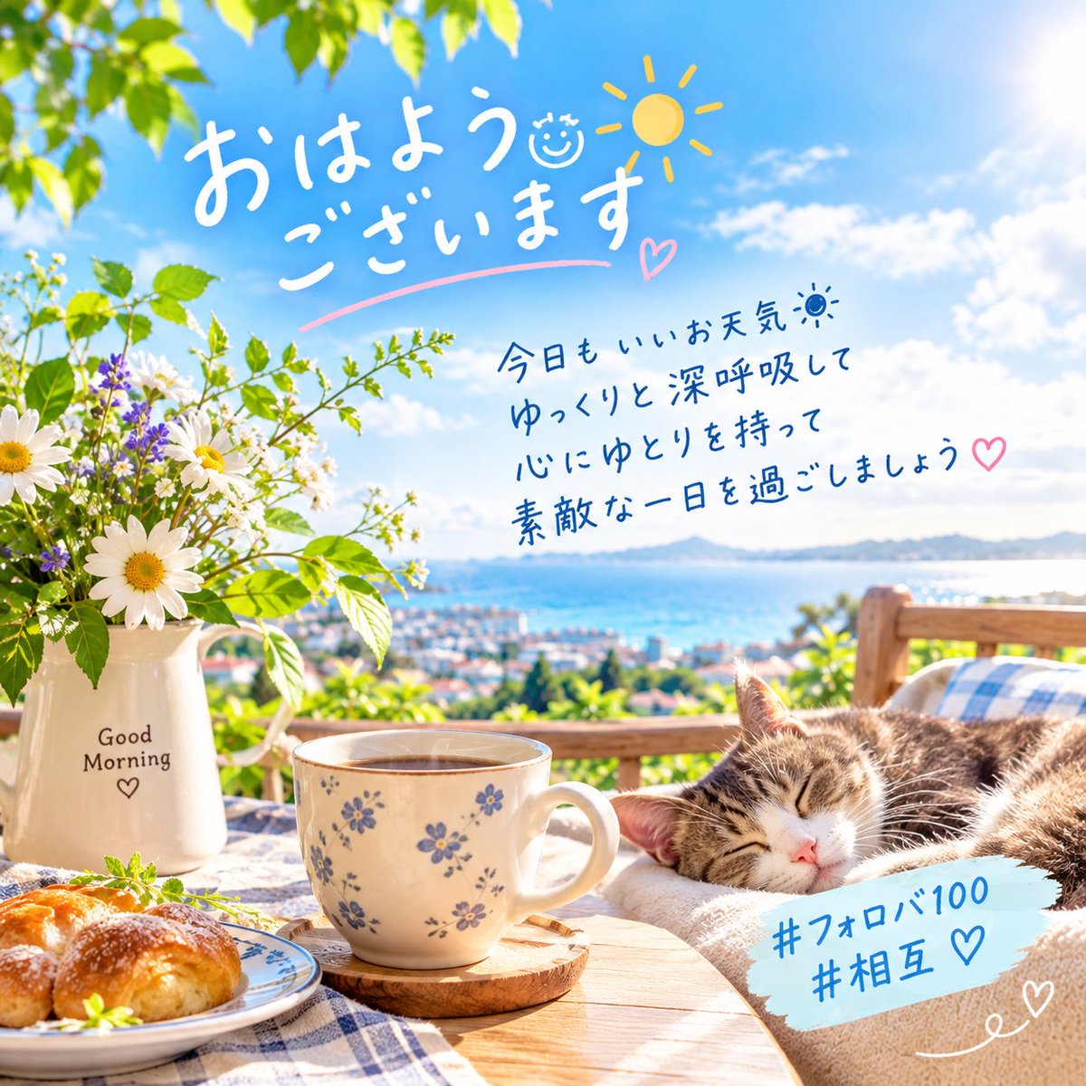 Arindam7546's tweet photo. 🌿おはようございます☀️🌷
今日も新しい一日の始まりですね😊
温かい飲み物でも飲みながら、のんびりスタート☕️🍀
心にゆとりを忘れずに、笑顔で過ごしましょうね💕
今日もよろしくお願いします✨

#フォロバ100
#相互 https://t.co/PV0K4PyeLI