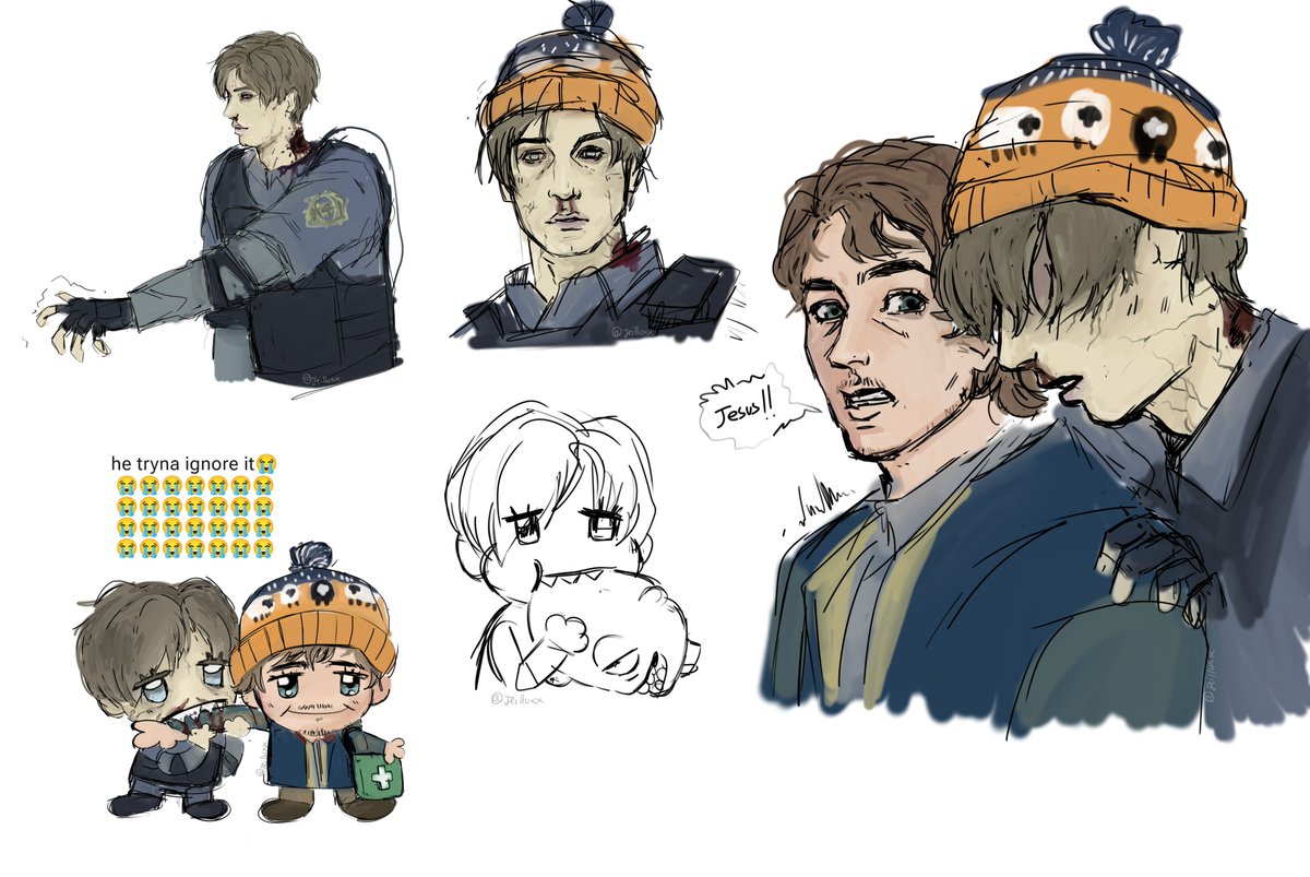 Jeilluxx9's tweet photo. Zombie!Leon 🧟🧟🧟 #bryeon #ResidentEvilㅤ https://t.co/mRVFiVDd1m