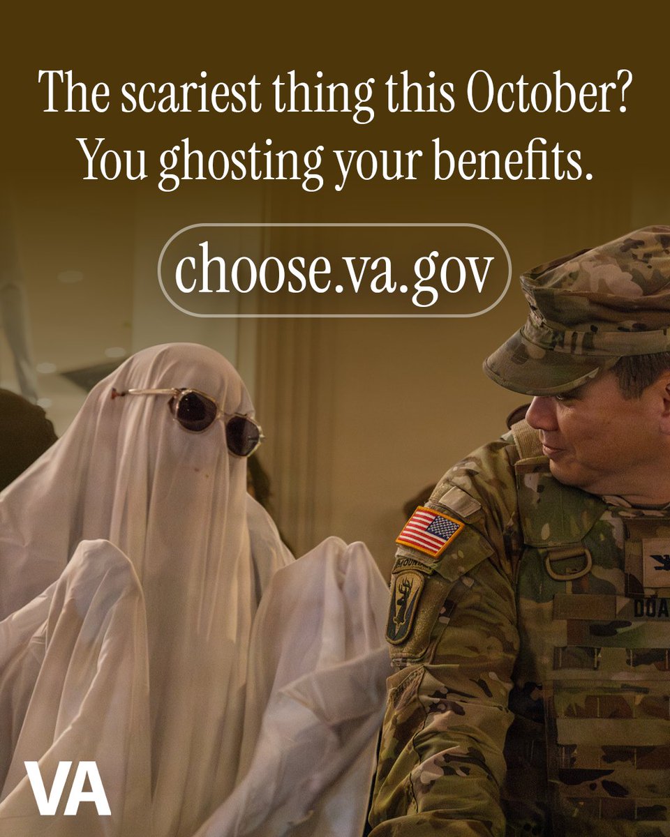 DeptVetAffairs's tweet photo. Stop ghosting the benefits you earned!
 
Visit https://t.co/05nlJD48A8 https://t.co/pv6PAWLA1r