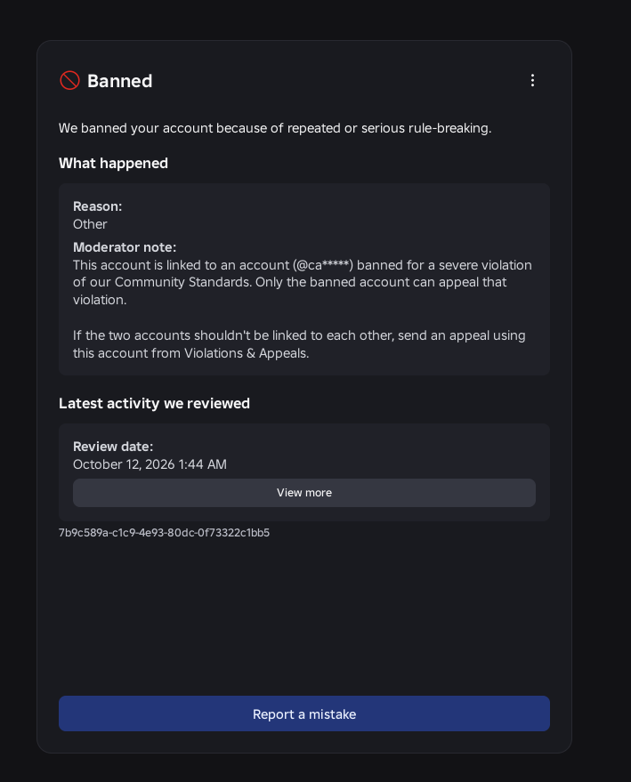 lihqUGC's tweet photo. @zhinzii my account "lihq" was banned for this reason, I don't even play on my alts so this was completely false. https://t.co/8B6v5ANMVq