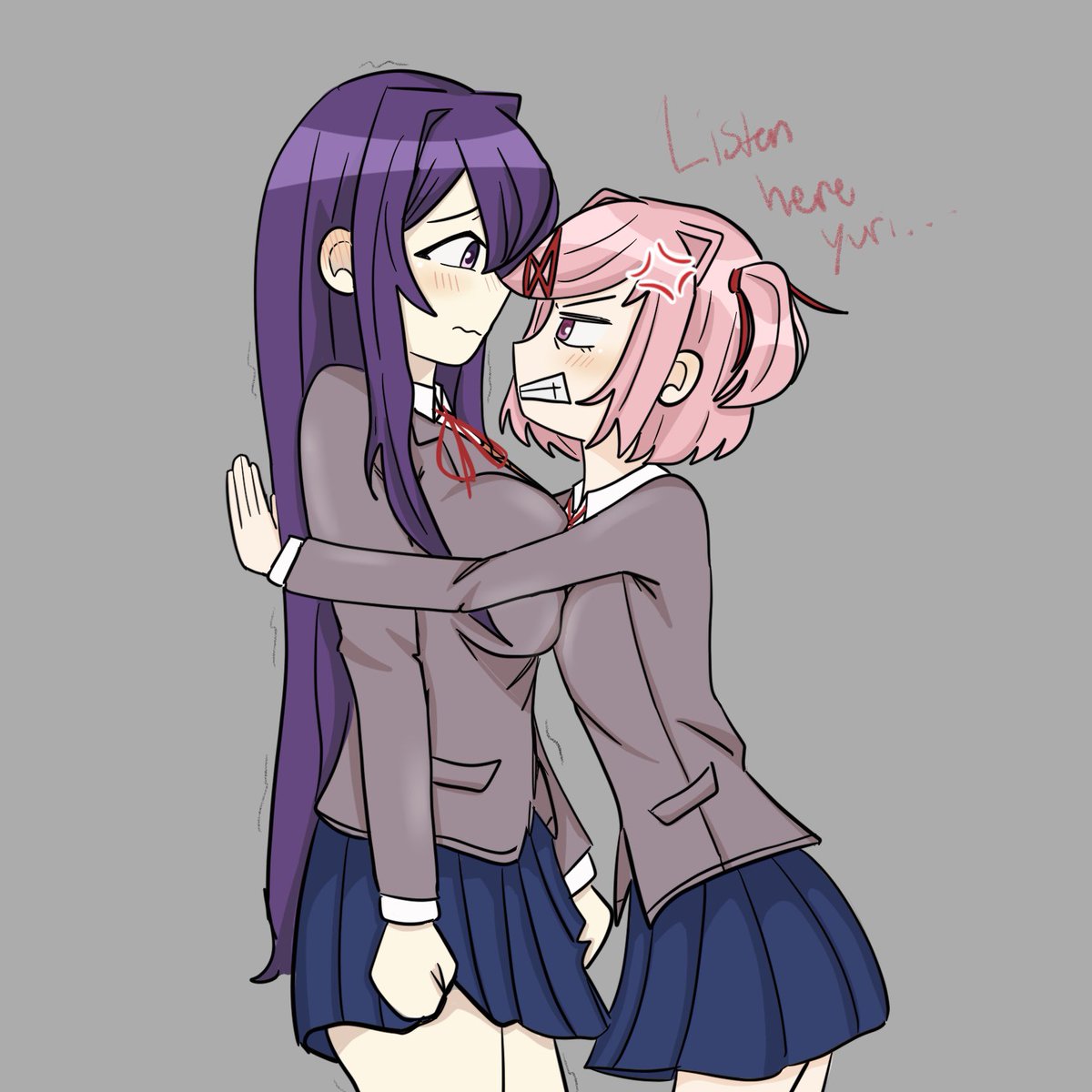 oowie88044's tweet photo. then they kissed.. #natsuri #yuri #natsuki #ddlc https://t.co/0DtPJXFlij
