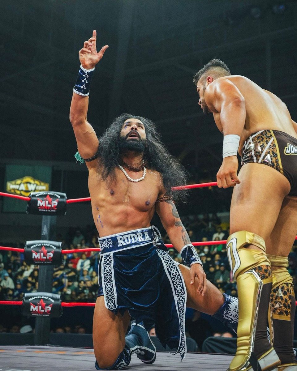 MapleLeafPW's tweet photo. The Countdown To Northern Rising saw Rudra rise once again over challenger Jonny DeLuca! Catch the replay of that match on YouTube!
@bhupindergujj4r

https://t.co/nGYHyJhVjV https://t.co/dKyGh7O2Lt