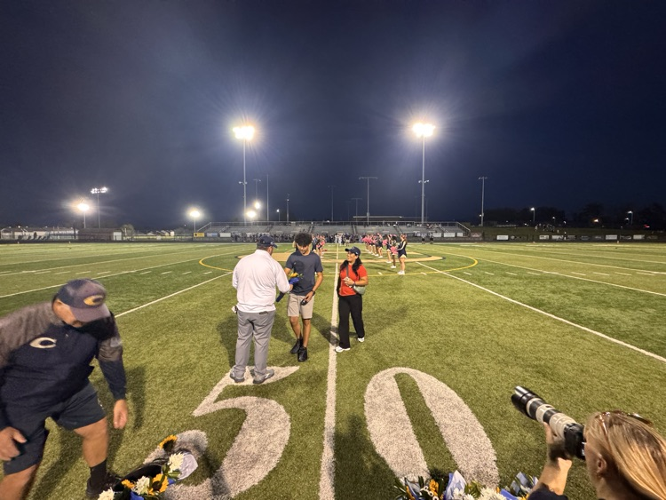 CMSGoBlue's tweet photo. It was a great night for Blue Demon football and Fall sports. The win was just the icing on the cake! https://t.co/I6lp2ZC7z3