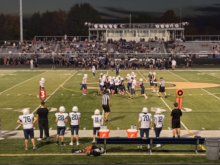 CMSGoBlue's tweet photo. It was a great night for Blue Demon football and Fall sports. The win was just the icing on the cake! https://t.co/I6lp2ZC7z3