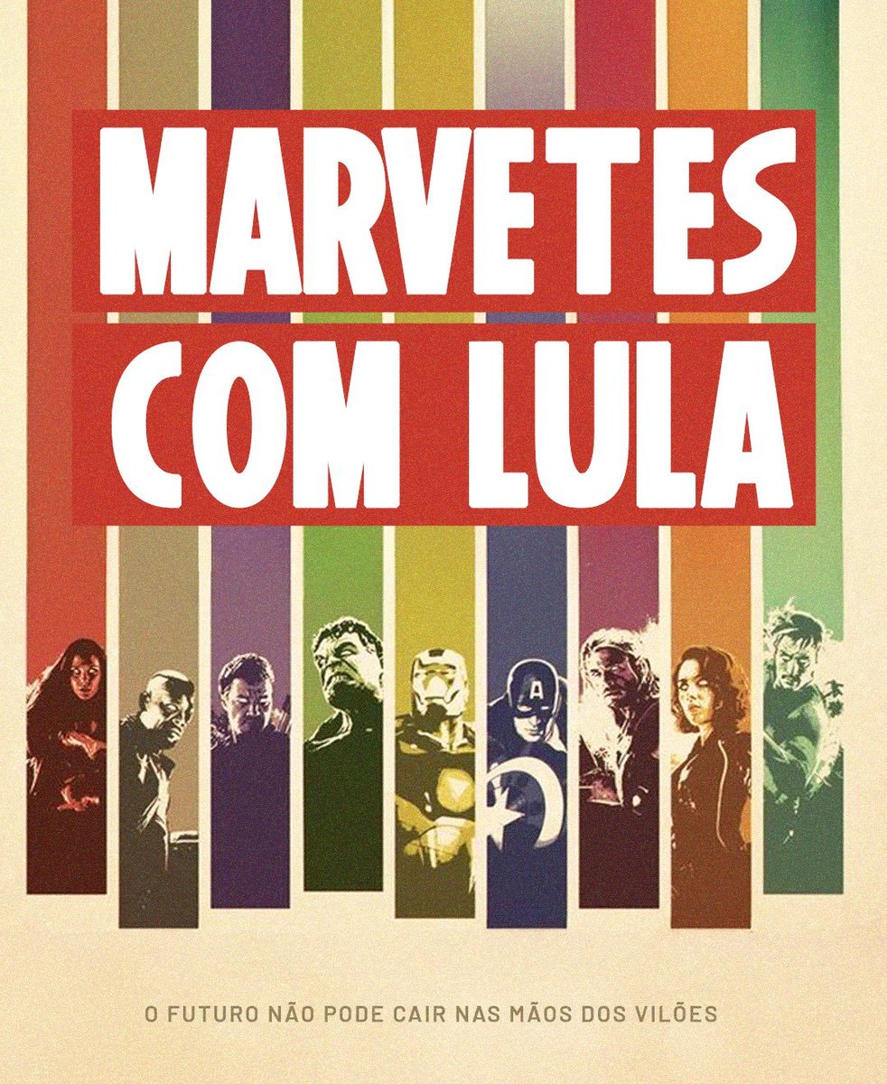 EOlsenBrasil's tweet photo. Vingadores, avante! 🦸‍♀️❤️

Se a Marvel nos ensinou alguma coisa, é que a união faz a força e que o mundo precisa de heróis. Neste segundo turno, nosso lado é o do Brasil com Lula! 🇧🇷 #MarvetesComLula https://t.co/nTzkKirZEv