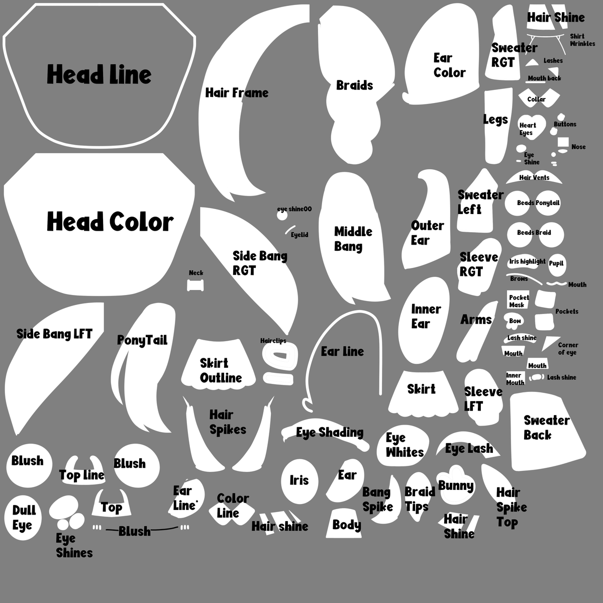 Wynnie_VT's tweet photo. A little bit of mispelling but I made a texture map! Here is everything labeled for yall! https://t.co/vKv0ePmudx