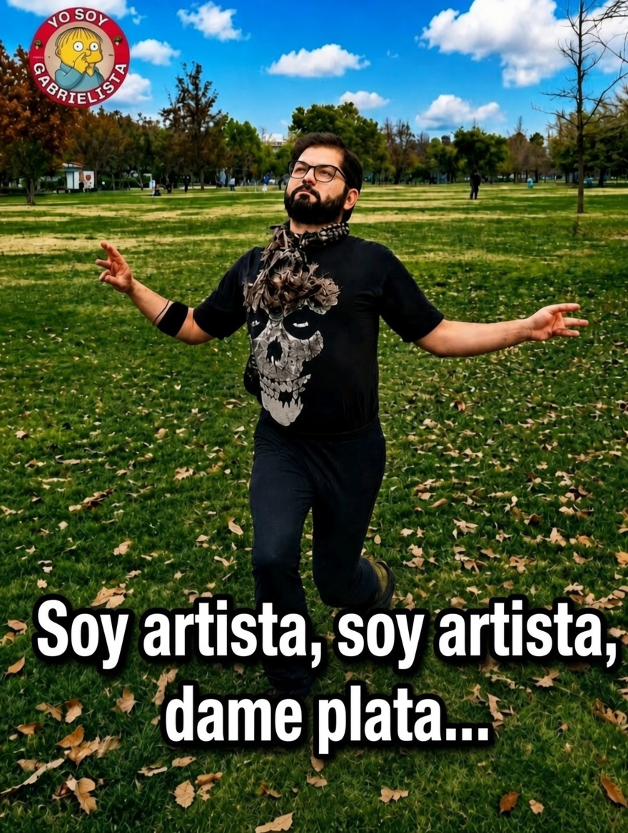 Juanpab_Fuentes's tweet photo. ▶️ 🤭 Si tu arte no es redituable, deberías cambiar de rubro, diría el compañero Daniel Jadue.

#BuenosDías Kast Viva Chile 🇨🇱
Vozinha Monsalve Boric 🥦
#btschile Bachelet YETA
Camila Vallejo Cesfam 
Metallica Carolina Tohá 
#masterchefburger Sichel 
Matías Fernández Pellegrini https://t.co/0ZhYZn9g7a