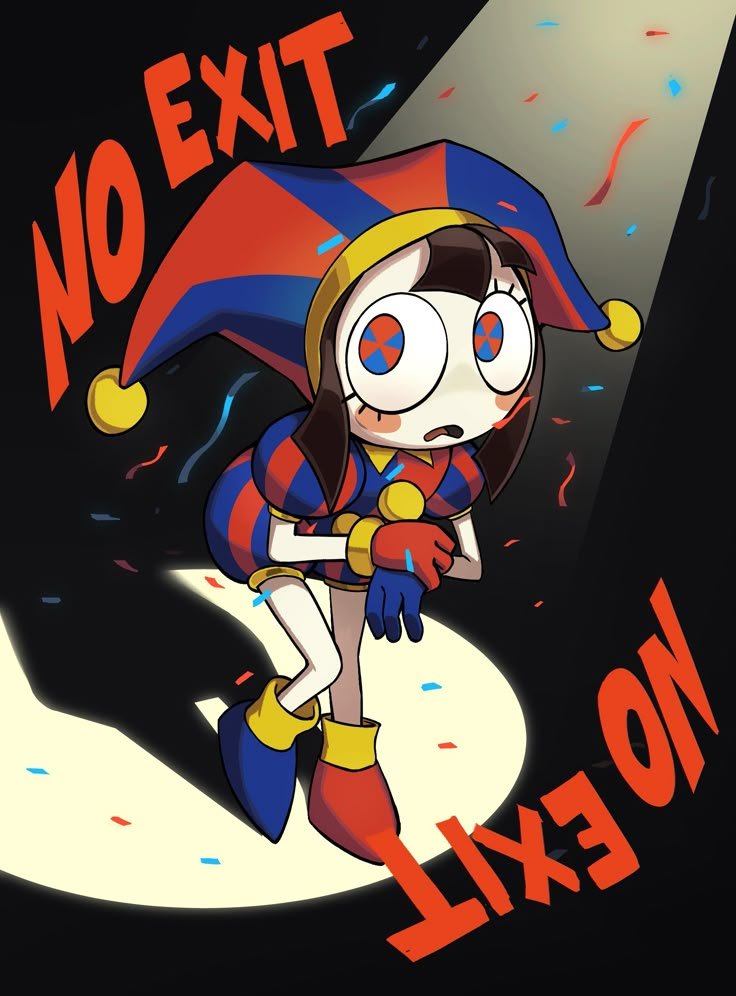 Donna6340837944's tweet photo. Pomni just wants to leave… but the circus won’t let her. 🎪💀

#TheAmazingDigitalCircus #Pomni #TADCFanart https://t.co/8asEgbNvbx