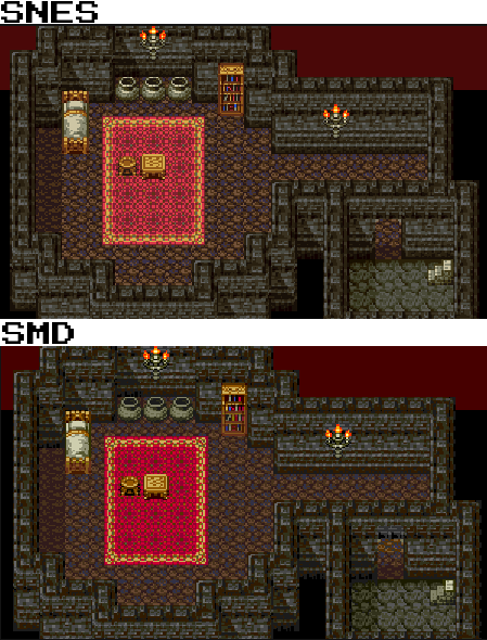junkatanagames's tweet photo. Wow! Almost 100% accuracy in the Shrine scene! We're on the right track, guys!
Tools used: #gimp #libresprite #pythonscript
#sgdk #dragonquest3 #segagenesis #megadrive https://t.co/8mDWUPu7iy
