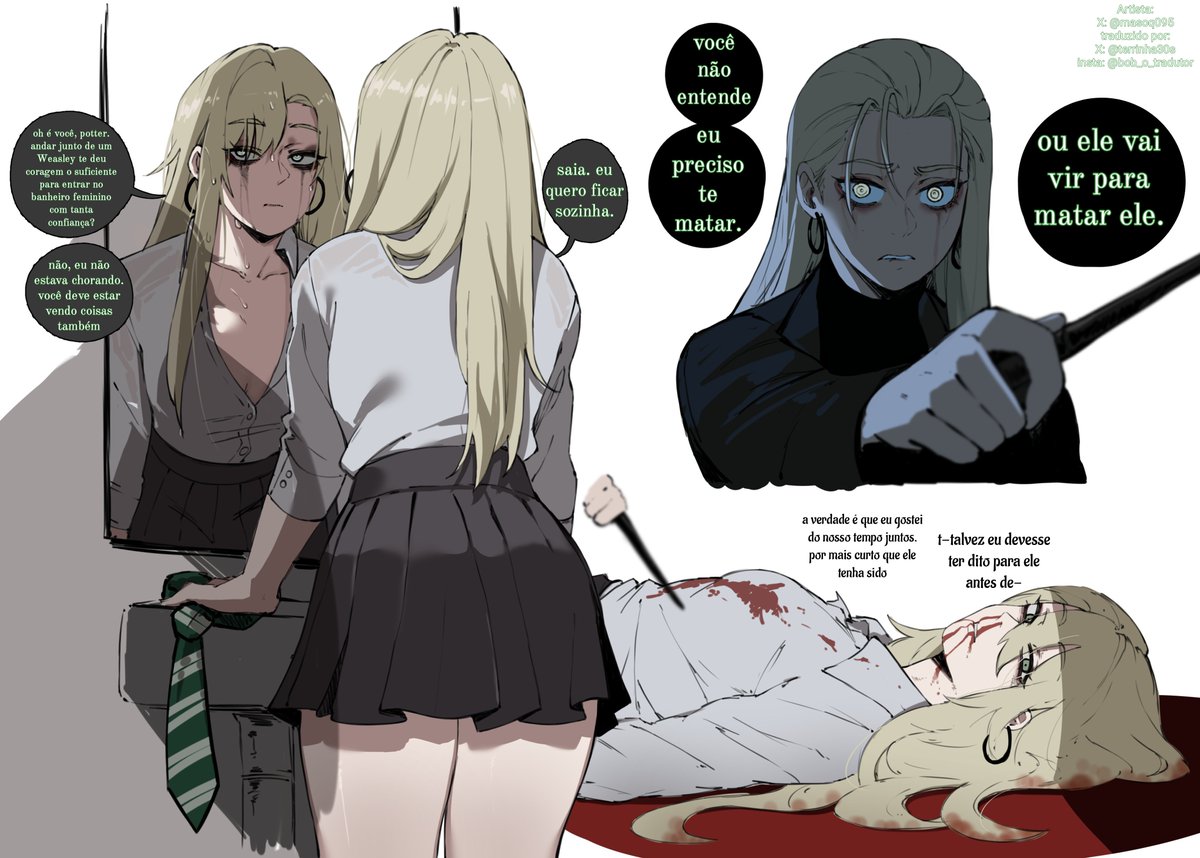 terrinha30s's tweet photo. Artista:@masoq095 
#harrypotter #malfoy #malfoyd #dracomalfoyfem #dracomalfoy #femmalfoy #tsundere https://t.co/Tur9uxOqCf