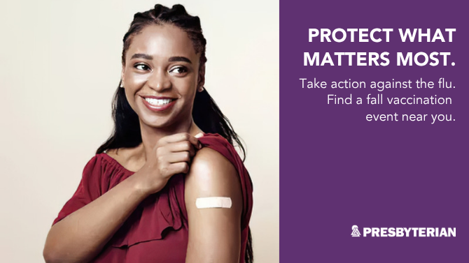PresHealth's tweet photo. Protect yourself this flu season. 💉Getting your annual flu shot is one of the best ways to help protect yourself, your family and your community. Find a flu shot clinic near you at https://t.co/Bmjy7Cl04b and make your plan to get vaccinated this October. https://t.co/qr9n6fGms1