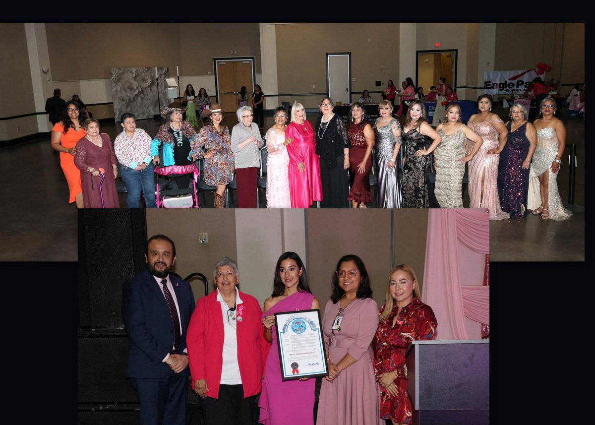 CityEaglePassTx's tweet photo. Today, on behalf of Mayor Aaron Valdez, Public Affairs Director Aide Castaño attended MCHD’s 11th Annual Breast Cancer Awareness Event to present an official proclamation recognizing this important occasion.
A heartfelt thank you to MCHD and  all sponsors, organizers! https://t.co/lXttki3d45