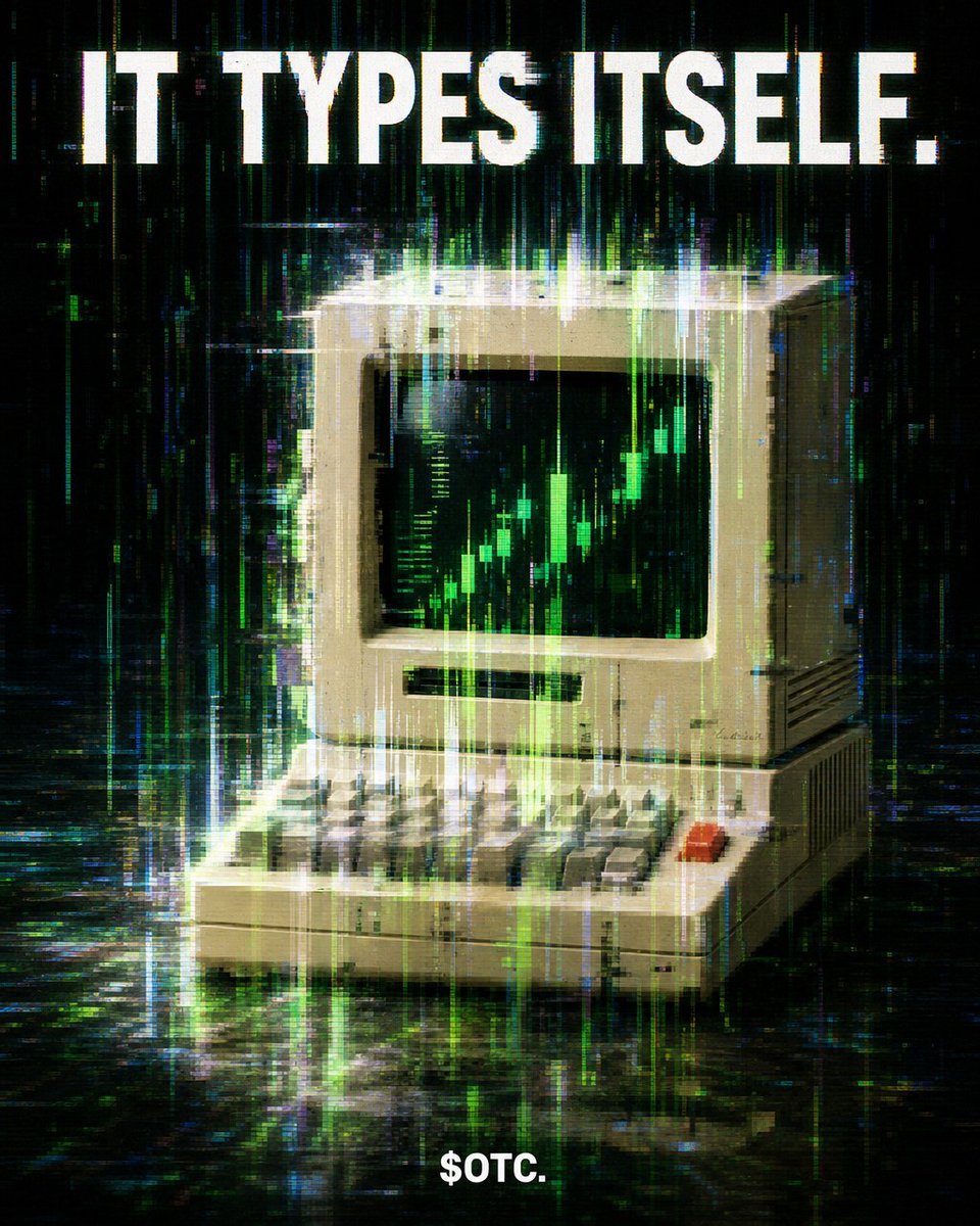 OoberNo13's tweet photo. @BitWebster @otc_labs $OTC
>> It types itself https://t.co/EHnEPc6jn6