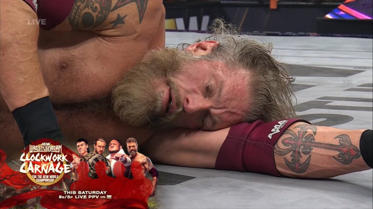 GhostXad9211's tweet photo. Copeland beats Alexander to qualify for Clockwork carnage match at WrestleDream. Great match!!!!
🔥🔥🔥🔥🔥
#AEWDynamite
#AEWCollision https://t.co/EoemhTjFVW