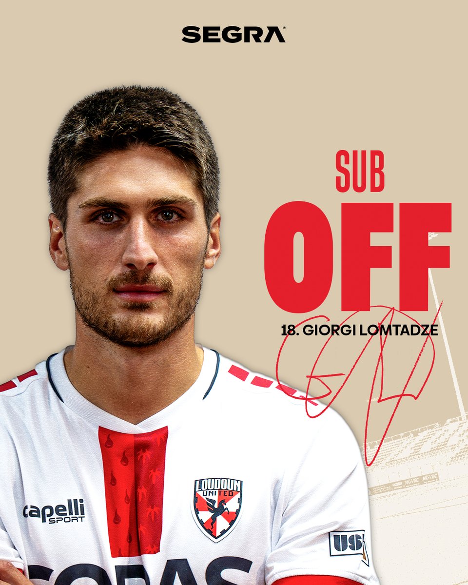 LoudounUnitedFC's tweet photo. 57’ | Rhode Island 1 - 0 Loudoun United

ON: Pedro Santos

OFF: Giorgi Lomtadze

#RIFvLDN  | #LoudAndUnited | @GoSegra https://t.co/9offp0EQWF