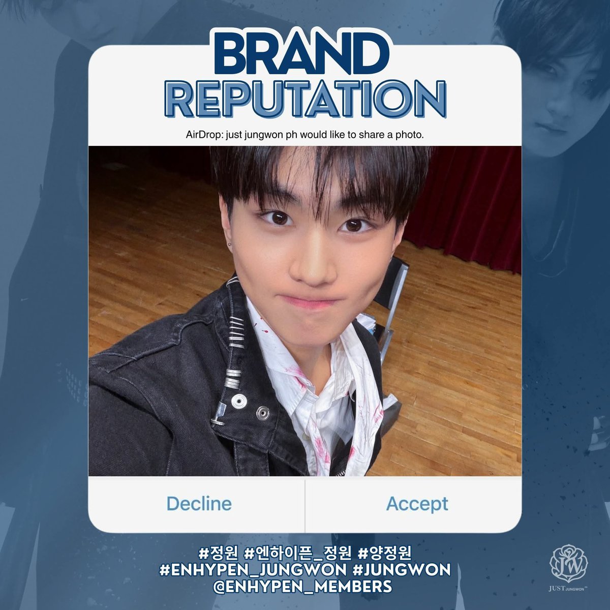 JUSTJUNGWONPH's tweet photo. JUNGWON - BRAND REPUTATION 

REPOST, LIKE, and REPLY the complete hashtags to boost 🐈’s BR rank! 

#JUNGWON #엔하이픈_정원 #ENHYPEN_JUNGWON #정원 #양정원 @ENHYPEN_members @ENHYPEN https://t.co/jvUFCiyxvQ
