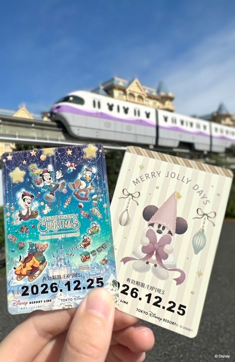 TDR_PR's tweet photo. ディズニーリゾートラインでは、11月10日より「ディズニー・クリスマス」デザインのフリーきっぷを販売します⭐
お楽しみに🎶
https://t.co/2h9EPAUIQZ https://t.co/rMfKMyfZBI