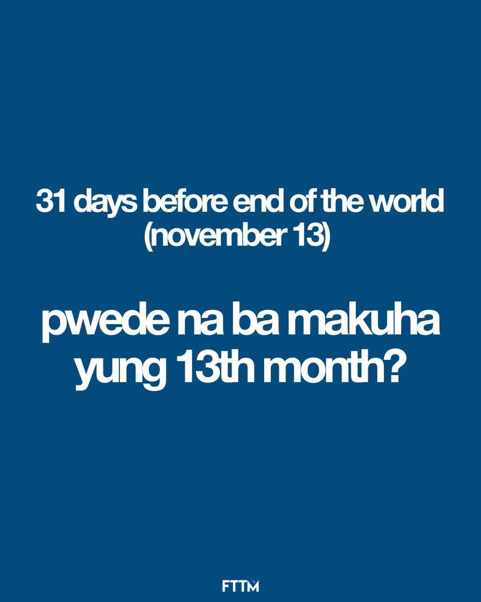 TazoPip's tweet photo. Please educate me.. saan nanggaling ba itong end of the world sa November... https://t.co/Niezbum0ap