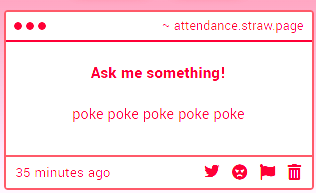 Attendant2113's tweet photo. 'poke poke poke poke poke'

.....Please stop. https://t.co/5ExjBQ35Ev