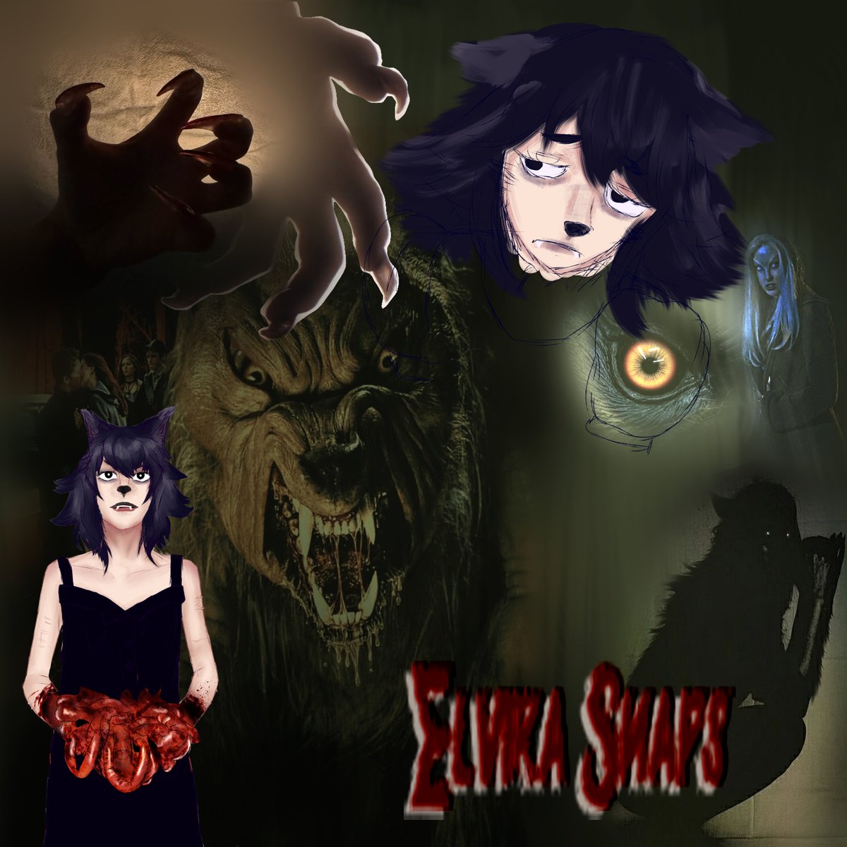 xinim_art's tweet photo. #oc my baby elvira as ginger's children  aka ginger snaps https://t.co/GV0dTr1w6v