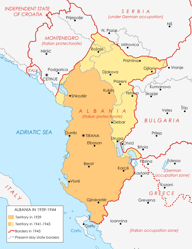 QaisarvonRum's tweet photo. Same for Albania which encompassed all of greater Albania and ethnic Albanian lands https://t.co/EraeQstsJz