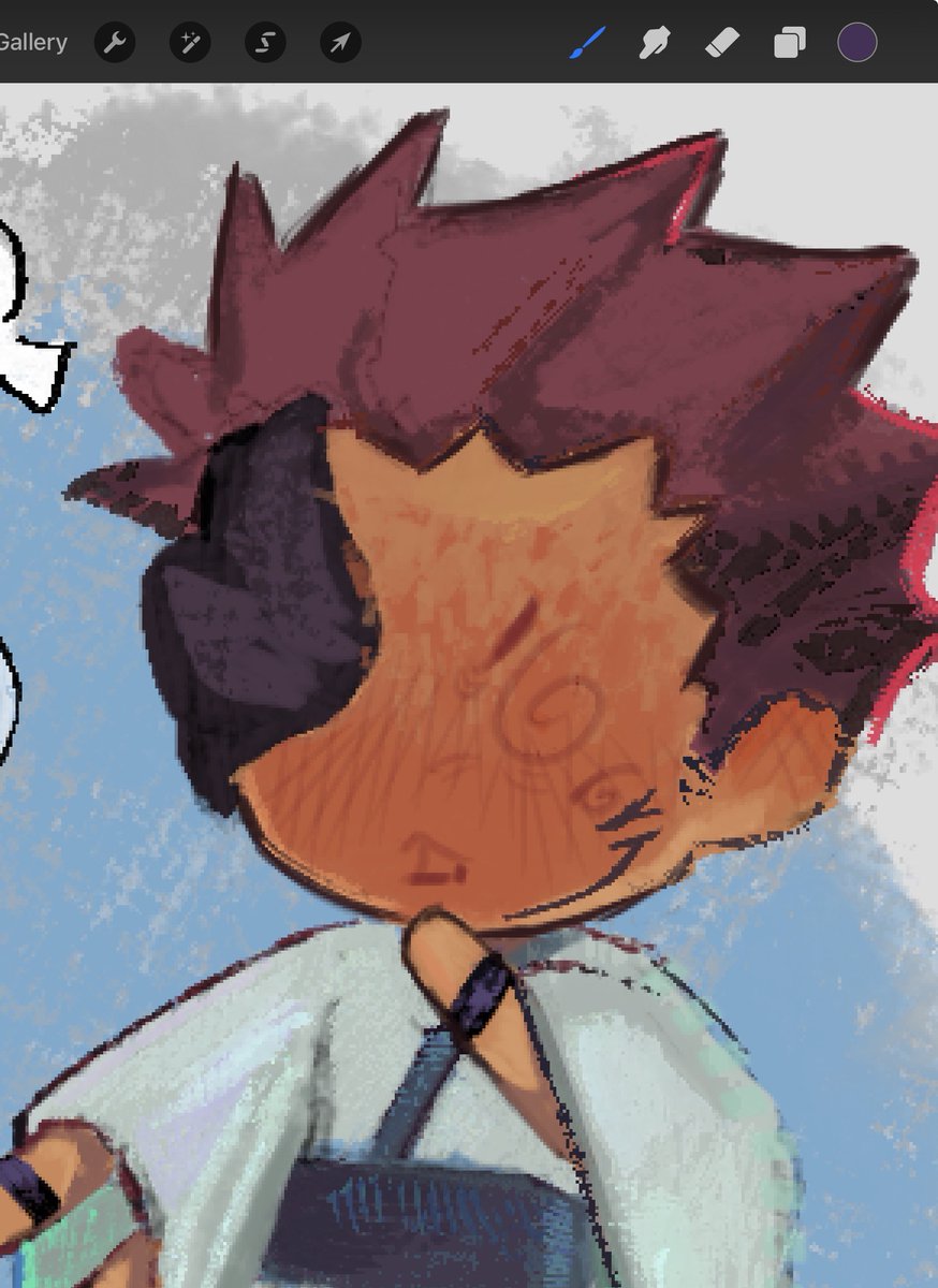 Sasaqzwup's tweet photo. New wip for a Sukugo comic + I PUT HIS FACE TATTIES ON!!! YAY !!

#jjk #sukugo #ryomensukuna #fanartㅤㅤㅤㅤ https://t.co/OSCAAqoAF4