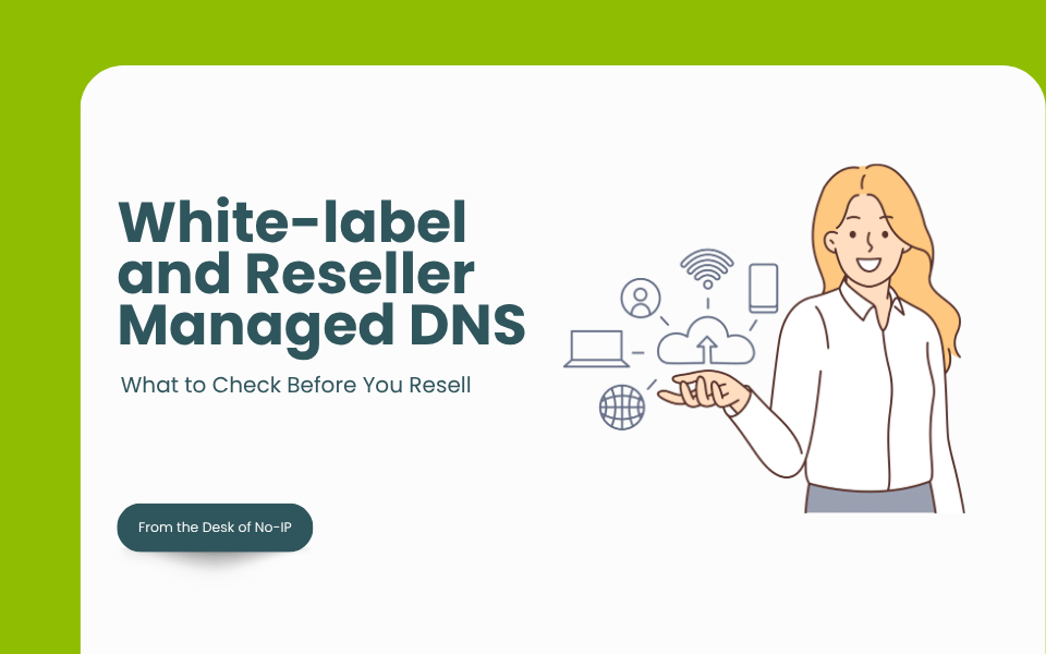 NoIPcom's tweet photo. Reseller = you control the invoice.
White label = you control the logo.
For DNS, most MSPs only need the first one.
 https://t.co/mNoVGIxhSg https://t.co/YnO0iwPqlk