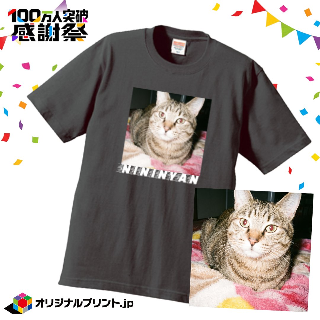 original_print's tweet photo. \ 切り取るだけでかわいいにゃんこT /
おばあちゃんのアルバムにあったにゃんこの写真からTシャツイメージ作ってみたよ🐈‍⬛🐾
#猫Tシャツ #にゃんこ https://t.co/BpcbJbNvsY