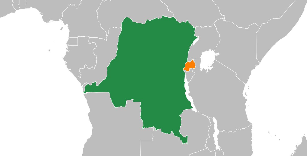 HaeckelGroyper's tweet photo. If you want to understand how unreliable &amp; incompetent African militaries are; the tiny country in orange, which, unusually for an African country, has a relatively competent government, has successfully invaded &amp; currently occupies parts of the green country. https://t.co/ylOZjKPaRa