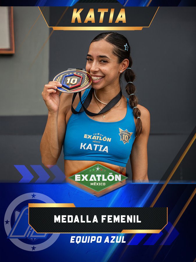 laliivelo's tweet photo. Recordatorio de que Katia es la primera mujer multimedallista de la temporada #ExatlónMéxico https://t.co/55CVkBGF3v