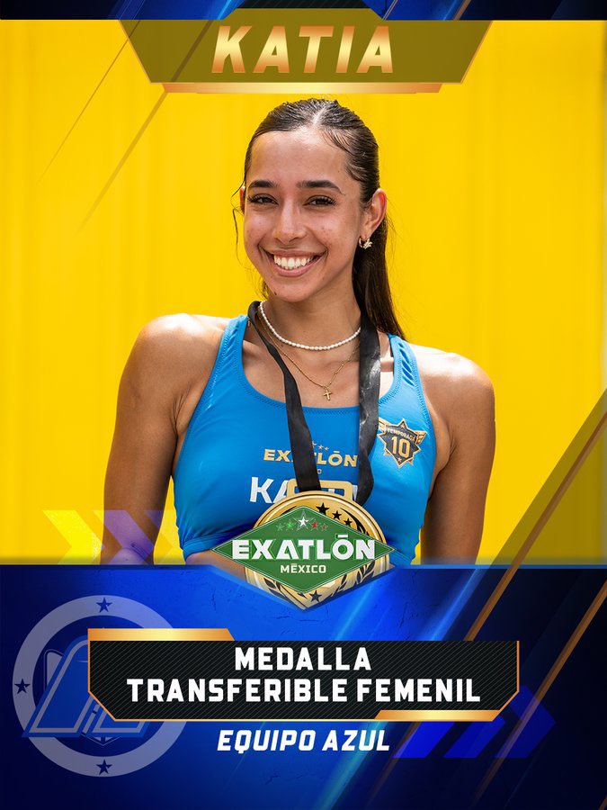 laliivelo's tweet photo. Recordatorio de que Katia es la primera mujer multimedallista de la temporada #ExatlónMéxico https://t.co/55CVkBGF3v