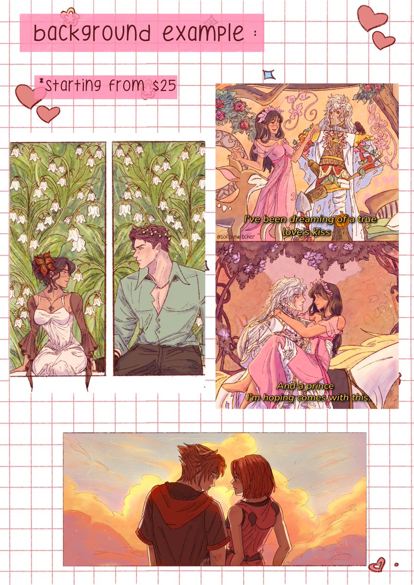 softbewitcher's tweet photo. aaaaa finally updated it!! 

comms open for this month!! please look through the slides and dm me if you have any questions or if you want to order :)

examples of my recent works will be available in the replies 👇🏽 

(pls help me rt so i can pay my rent and other monthly commitments, thank you!!)