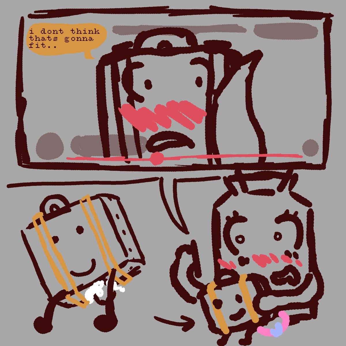 grimdarkmodus's tweet photo. day 2: pornography

#oscnsfw why do you have a plushie of your own wife. freak. https://t.co/0ohwFERfd8