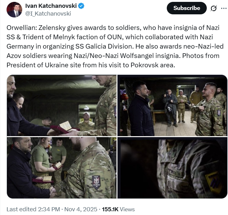 CincinnatusPax's tweet photo. @robbysoave Why is someone at @reason, which is ostensibly "libertarian", supporting Zelensky's Nazi kleptocracy as he destroys Ukraine to keep the money-laundering scam going? https://t.co/3kiU5kh38g