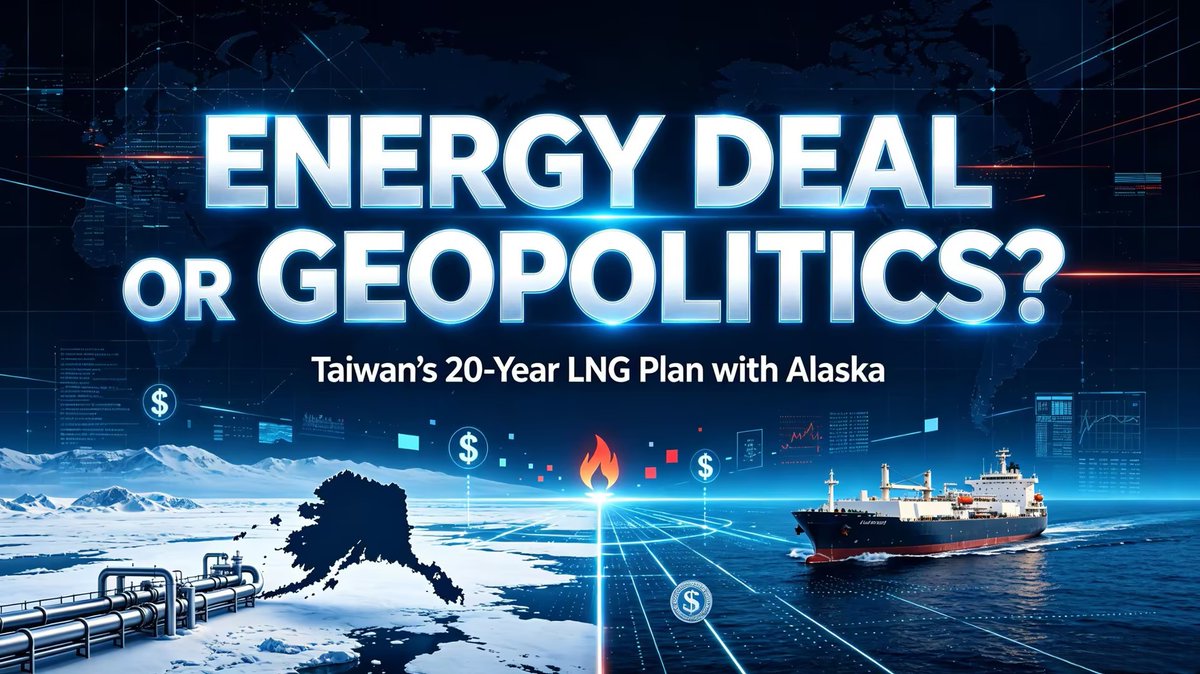 castello_sAsY's tweet photo. A 20-year LNG deal between Taiwan and the Alaska gas project is making headlines.
Big money, long-term supply, and lots of geopolitical questions.
Will agreements like this reshape energy dynamics across East Asia?
#LNG #Geopolitics https://t.co/Tb9aegwg7e