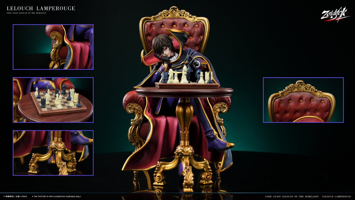 lelouchbot's tweet photo. NEW LELOUCH FIGURE! HE LOOKS SO MAJESTIC https://t.co/SMZpHDPql9