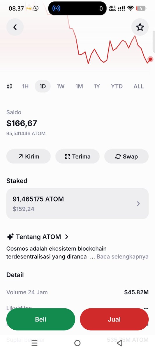 BCupo10077's tweet photo. The “Staked” button in Trust Wallet is not responding when I tap it. Why is this happening?
@cosmos https://t.co/tJCP3wkk5d