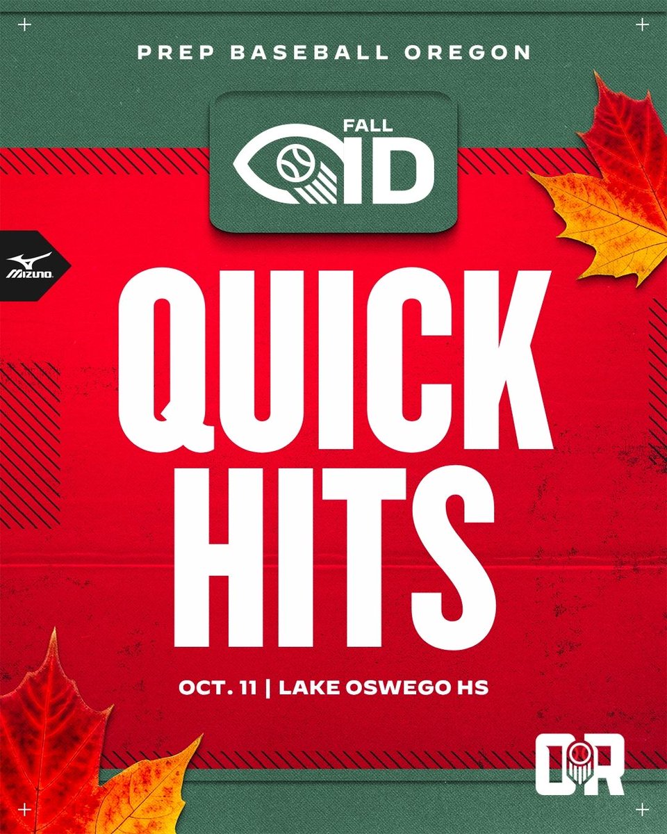 PrepBaseballOR's tweet photo. 𝐎𝐑𝐄𝐆𝐎𝐍 𝐅𝐀𝐋𝐋 𝐈𝐃

𝐐𝐔𝐈𝐂𝐊 𝐇𝐈𝐓𝐒

Scouting notes on some standout performers from our event this past weekend at Lake Oswego HS

🔗  https://t.co/VuAJCXR3Zd https://t.co/oqxaBM7w7o