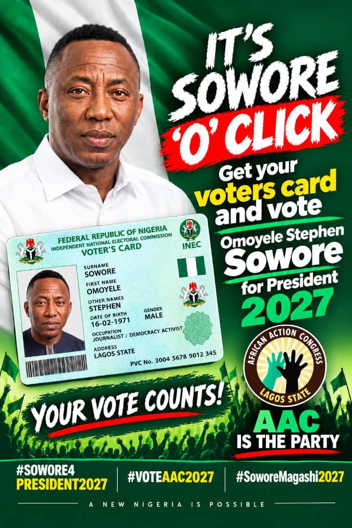 AlozieSpeaks's tweet photo. Sowore has been arrested. Sowore has been detained. Sowore has been threatened. Sowore has been mocked. 

But Sowore has never given up. That is the kind of president this country need. 
One who will not give up on Nigeria.

Sowore is coming. 

#SoworeVsSystem #Sowore2027 https://t.co/IFVQQJNr43