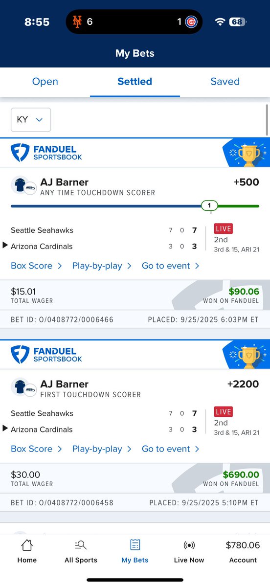 JesseD_M3's tweet photo. @br_betting @DFS_Benji This id definitely me if i had an office 

I just picked 4 but i have sooooo many

By far my most favorite thing to bet on https://t.co/dh7hv2aFIj