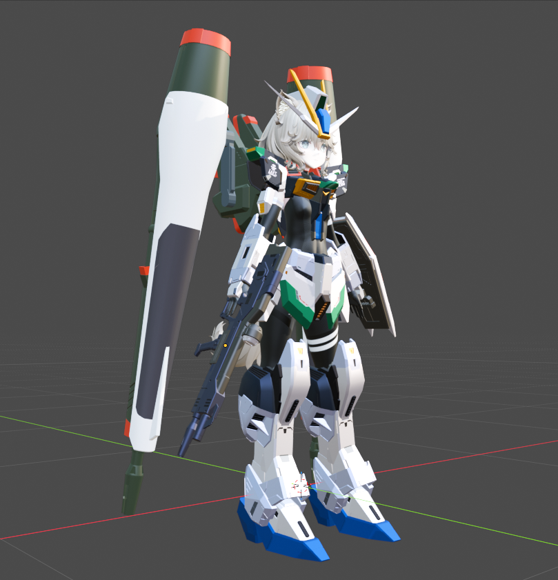 kageroh_vr's tweet photo. けして悪くはない昔HG基準で作ったブラストシルエット https://t.co/W9PpmNRIgD