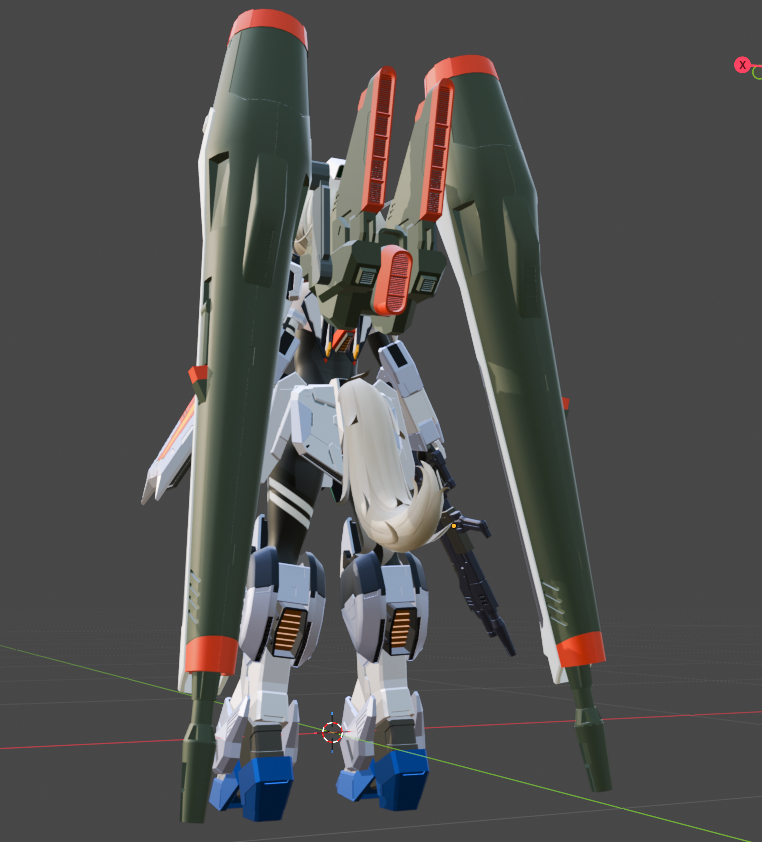kageroh_vr's tweet photo. けして悪くはない昔HG基準で作ったブラストシルエット https://t.co/W9PpmNRIgD
