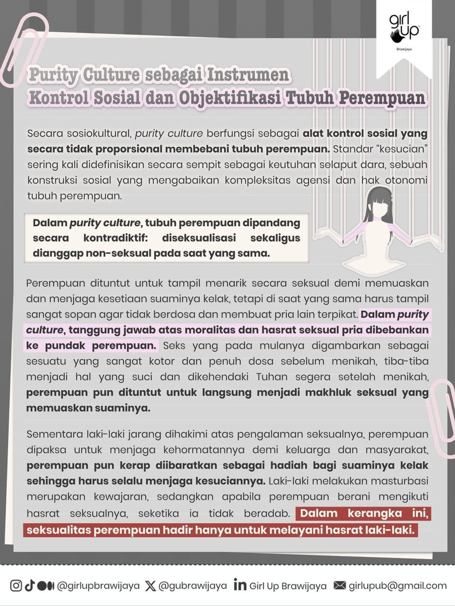 greyonwhale's tweet photo. Eh udah gak sih metafora permen dibungkusnya, it reeks of purity culture that can also lead to rape culture. Girl Up  Brawijaya wrote about it days ago, tentang gimana "Permen Dibungkus" dan "Purity Culture" juga berdampak serius ke akses terhadap kesehatan reproduksi. https://t.co/lKHknRK2ME