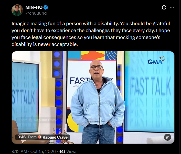 Greeny_261's tweet photo. @chuuunq Bilis mo maka delete ng post noh? Ano na? Wala na ba talagang paninindigan mga katulad mo? Speaking out about ableist remarks pero kay heath okay lang? Anlala ng digital footprint mo wtf

#heathjornales https://t.co/mZerrUbDHz