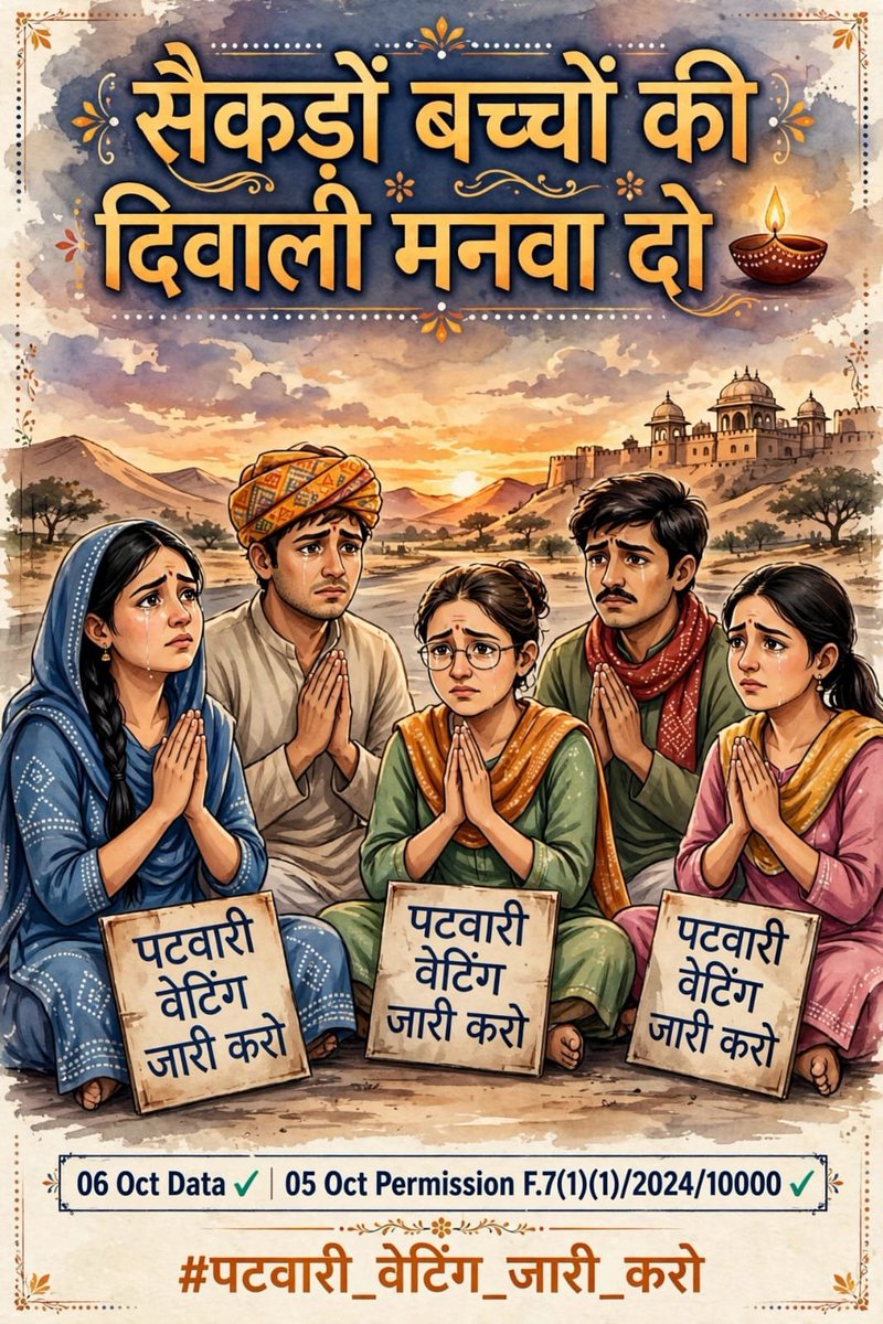 ARmeena191553's tweet photo. @alokrajRSSB @alokrajRSSB @alokrajRSSB 
#पटवार_वेटिंग_रिजल्ट_जारी_करो
#पटवार_वेटिंग_रिजल्ट_जारी_करो https://t.co/25l14chfWV